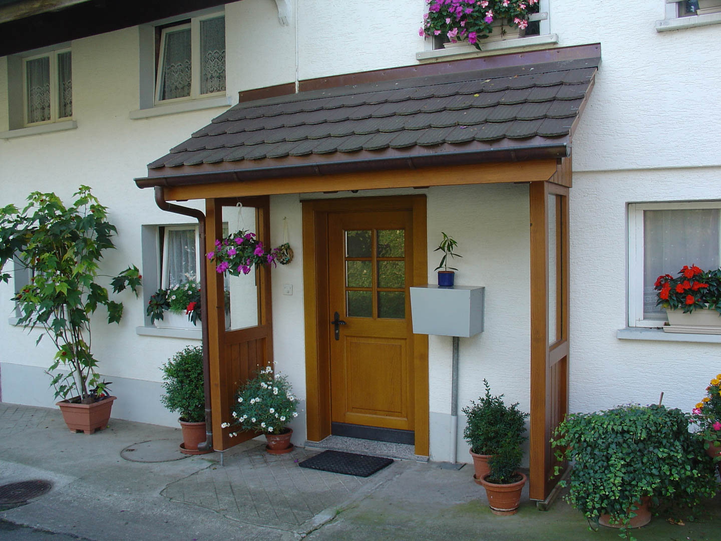 Haustüre Holz Glas